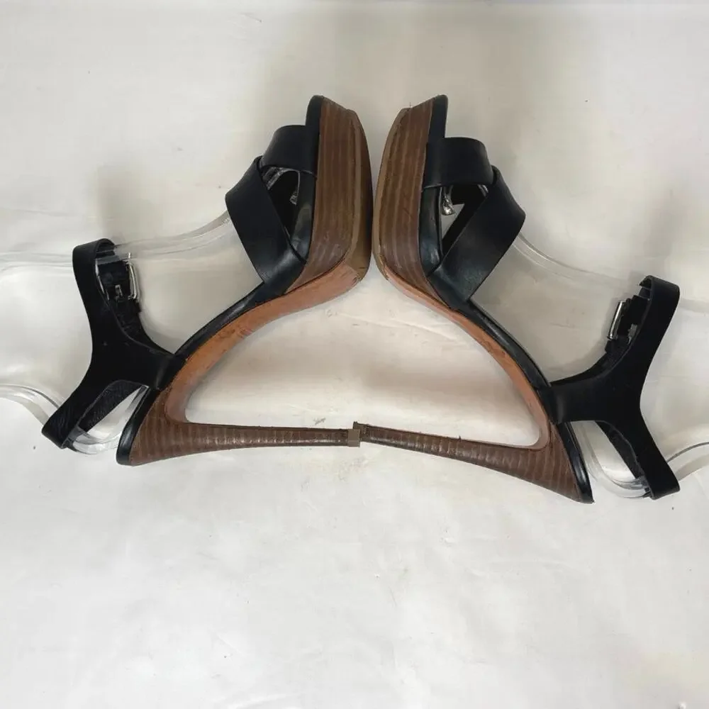 Coach Black Platform Stiletto Sandals – Size 7